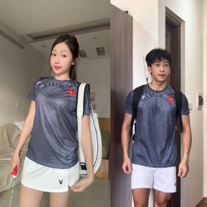 Áo Cầu Lông Quần Cầu Lông Bộ Cầu Lông Nam Nữ Chuyên Nghiệp Vải Thoáng Khí A933 - V Badwear