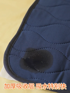 🇸🇬【SG Dliver】Incontinence Bed Pad Navy Blue– Waterproof Washable Mat for Adults 5-Layer Protection Non-Slip Reusable Sheet Protector Soft Skin-Friendly Comfort