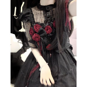 ชุดเดรสโลลิต้าสีดำ กระโปรงเจ้าหญิงทรงเอ เดรสชุดแต่งงาน ชุดวันหยุด ชุดนักเรียน ชุดราตรี ชุดทำงาน ชุดเดรสแฟชั่นผู้หญิง