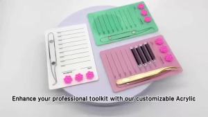 Extension Scale Holder False Eyelashes Pad Acrylic Lash Board With Glue Pallet Cup Eyelash Lash Magnetic Makeup Tools makeup