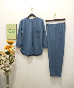 ONE SET Kemeja KNIT / SETELAN WANITA  /TERMURAH/TERBARU