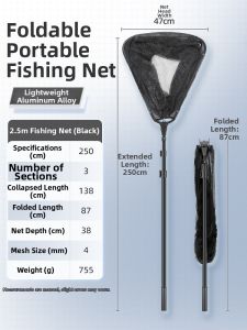 YUZHIYUAN | Telescopic Folding Landing Net for Large Fish