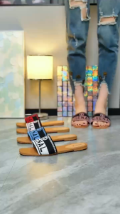 𝐒𝐡𝐨𝐞𝐬𝟗𝟑𝟕 #BK12 COD Women flat sandal trend hardsole with box (ADD ONE-SIZE)