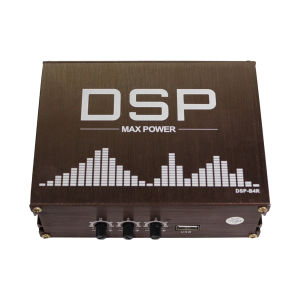 【Ready】【Vktech】4x50W Car DSP Digital Audio Processor Support APP Control Audio Digital Sound Processor Car Accessories