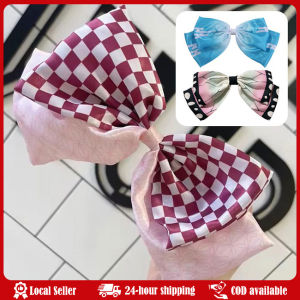 Anime Demon Slayer Cartoon Cosplay Bowknot Hair Ring Kimetsu No Yaiba Tanjiro Shinobu Zenitsu Kyoujurou Fashion Accessories Gift Demon Slayer Anime Hair Clips Accessories for Women Girls Big Bowknot Solid Satin Long Ribbon Bows Fashion Spring Clamp Gifts