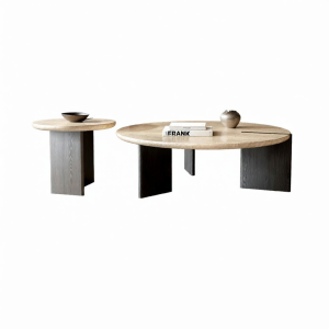 Natural Stone Antique Style Marble Designer Round Coffee Table