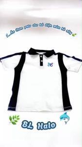Áo Polo Bé Trai 8-38Kg (80-150cm) Bl Halo 2 Màu Vải Kim Cương Ô Thoáng Mát Áo Thun Cho Bé Trai Phong Cách Thể Thao AL14