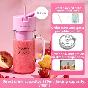 ROYADULEX | Portable Electric Multifunction Juice Blender for Milkshakes and Ice Crushing