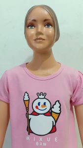 setelan anak perempuan mixue dtf kekinian