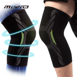 MIYIO 1PC Sports Knee Brace Elastic Compression Non-slip Fitness Running Cycling Knee Pad