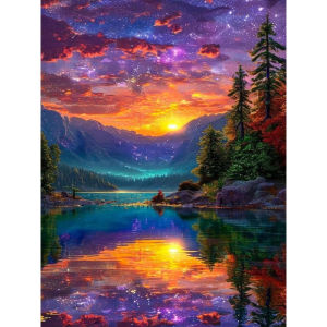 Scenic Starry Sky Landscape Artwork Jigsaw Puzzle 500/1000/1200/2000PCS Stress Relief Puzzle Wall Art Decor Gift