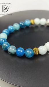 กำไลหินอความารีน เจมซิลิก้า เคทูบลูแจสเปอร์ อพาไทต์ หินแห่งความหวังนำพาความรักมั่นคง ความโชคดี