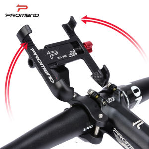 Promend 360 Rotatable Aluminum Alloy Bike Mobile Phone Holder Adjustable Bicycle Phone Holder MTB Phone Stand Bike Accessories