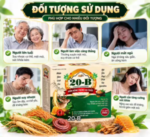 20-B LINHZHI GINGSENG – NHÂN SÂM LINH CHI ĐÔNG TRÙNG HẠ THẢO HỖ TRỢ TĂNG CƯỜNG SỨC KHỎE