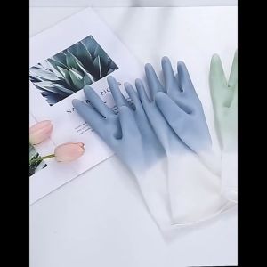 SG  Kitchen Dish Washing Gloves Household Cleaning Gloves Rubber Gloves Kitchen Gloves Home Cleaning Tool