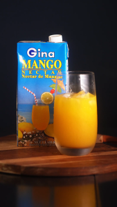 12x Gina Mango Nectar Juice 1 Liter (1L) Tetra Pak Package (12 Packs)