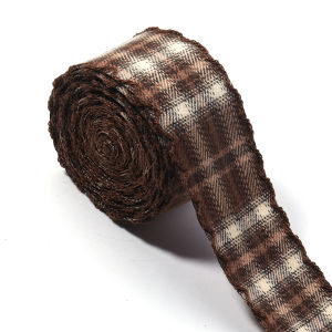 3yards/lot 4cm Wave Trim Classical Plaid Ribbons Preepy Bow Tie Ribbon For DIY Gift Wrapping Birthday Chrismas Decor Supplies