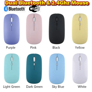 SG Wireless Mouse Bluetooth Mouse 2.4GHz Wireless Optical Rechargeable Mice Ultra-Thin Silent