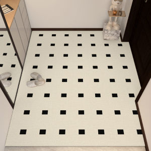 Dirt-Resistant Wash-Free Leather Door Mat Non-slip Trimable