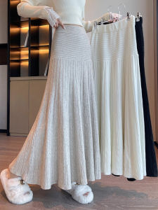 Winter Pleated A-line Skirt