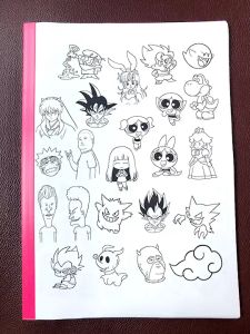 หนังสือแบบสักลาย ลายวินเทจ ชุดที่ 5 เเทดทูรอยสัก 1 ชุดมี 40 แผ่น (ไม่ใช่สติ๊กเกอร์)