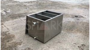 Stainless Steel Grease Trap Interceptor WK-16 WK-17 Oil Water Separator Penapis Sisa Makanan Minyak Sinki Restaurant