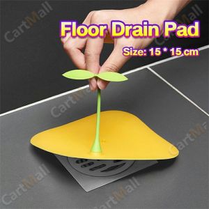 Thick Silicone Floor Drain Deodorant Cover Bathroom Deodorant Insect-Proof Bean Sprouts Shape