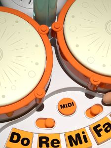 Small Clap Drum Toy Set for Early Education and Musical Development Music Instrument Toys for Kids - Mainan Muzik Budak Perempuan Lelaki 儿童架子鼓玩具早教益智宝宝音乐爵士鼓打击乐器打地鼠