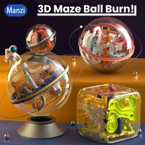 Childrens Transparent 3D Maze Ball learning education Toy Intellectual Development Magic Perplexus Rolling Ball Kids Toys Gift