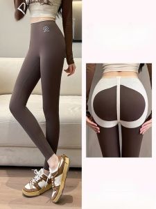 กางเกงโยคะผู้หญิง Catman Shark Pants ฤดูใบไม้ร่วง/ฤดูหนาว กางเกงขายาวทรงเข้ารูปแบบพิเศษ ผ้าฝ้ายผสมโพลีเอสเตอร์