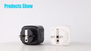 EU Plug WiFi 20A Socket With Power Monitoring Work With Tuya Smart Timer Child Lock Outlet Google Home Alice SmartThings Alexa