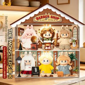 light your bricks | Vintage Barbershop Theme Latte Plush Hanging Ornament Blind Box