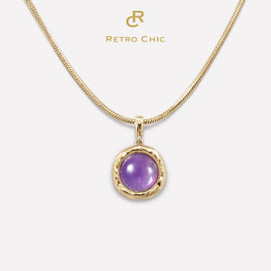Floral Purple Retro Stylish Jewelry