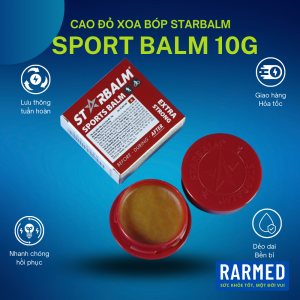 Cao xoa bóp đỏ nóng lạnh StarBalm Sport Balm 10g - After làm nóng giảm bầm tím tan bầm nhức mõi