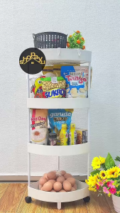 Rak Troli Serbaguna 5 Tingkat dengan Roda – Rak Kamar Mandi & Dapur Model Triangle Hemat Ruang