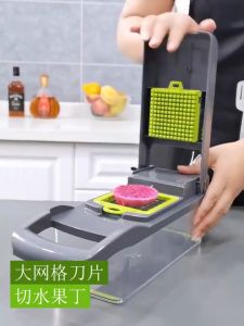 Vegetable Chopper Mandoline Slicer Potato Onion Graters & Cutter 7 in 1 Multifunction Food Chopper Pemotong Sayur