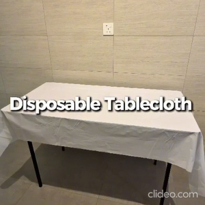 🔥SG SELLER🔥 (10 PIECES per set) Premium Disposable White Tablecloth Set. Water & Oil Proof Anti- Scalding. Picnic/Buffet/Dinner