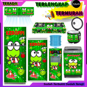 Stiker Kulkas 1 Pintu Wallpaper Kodok Hijau Lucu Digime
