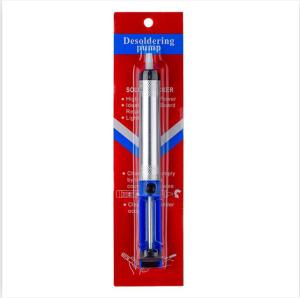 JCD soldering iron pumpit Desoldering Pumps Aluminium Solder Sucker Tool Removal Device Blue Vacuum Soldering Iron Desolder