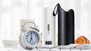 Top Electric Kettle Small Portable Travel Heating Kettle Intelligent Heat Preservation Cup 500ML