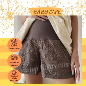 [ SIÊU ĐẸP M95 ] QUẦN ĐÙI BÀ BẦU CHẤT GẤM XỐP SANG CHẢNH- QUẦN SOOC BẦU CHẤT ĐẸP THIẾT KẾ HOA NỔI XINH XẮN