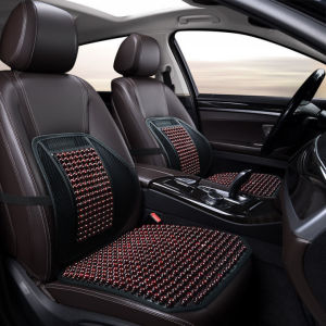Wooden bead car lumbar cushion summer cool and breathable car driver seat cushion lumbar support