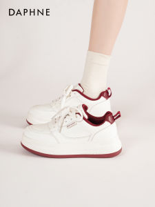 Daphne | Thick Sole Red Height-Increasing Womens Casual Sports Shoes