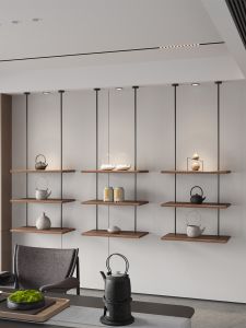 Iron Hanger Shelf Hanging Display Shelf Partition Wall Cupboard Ceiling Bookshelf Wall Wall Mount Creative Decoration Shelf