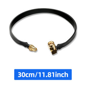 ABBREE | ABBREE Flat Window Door Pass‑Through RF Coaxial Cable SMA Male to Female Extension Drill‑Free for Helium Miner LoRaWAN Antenna