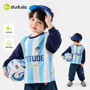 Dudujia Childrens Long Sleeve T-Shirt Casual Sportswear for Boys And Girls Polyester Fiber round Neck Summer Fashionable Baby Clothes