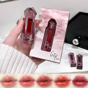 ลิปกลอสเนื้อฉ่ำวาว Gege Bear Mirror Lip Glaze 6 สี ให้ความชุ่มชื้น ติดทนนาน