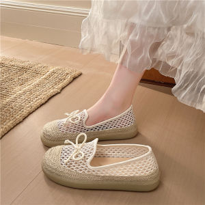 SHIYAN | Breathable Lace Hollow Loafers Casual Womens Canvas Shoes