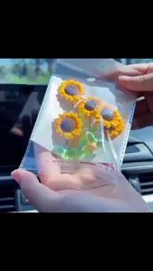 MetMe ดอกทานตะวันเขย่าหัว ตกแต่งรถยนต์ กังหันลมขนาดเล็กดุ๊กดิ๊กหัวและแบบหมุนได้ Car interior decoration