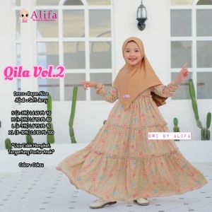 GAMIS ANAK PREMPUAN SUDAH TERMASUK JILBAB OILLA VOL 2 BY ALIFA